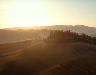 Strada sinuosa a Firenze