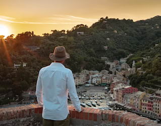 Passeggiate nella natura a Portofino, Italia