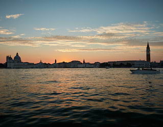 View of Venice, across the lagoon