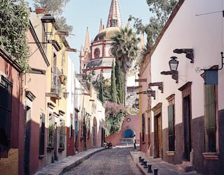 Detail of the Parroquia de San Miguel Arcangel, San Miguel de Allende