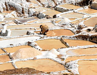 maras salt mines sunrise peru
