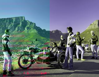 Sidecar excursion along the Western Cape