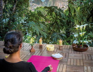 Relajación en Machu Picchu