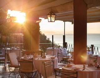 autumn dining in portofino