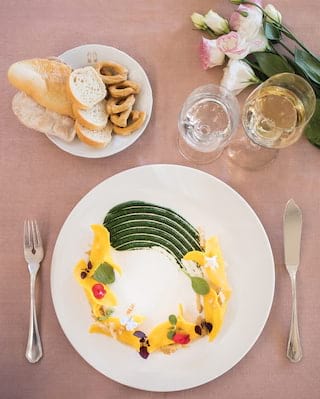 Food at La Terrazza Restaurant in Portofino