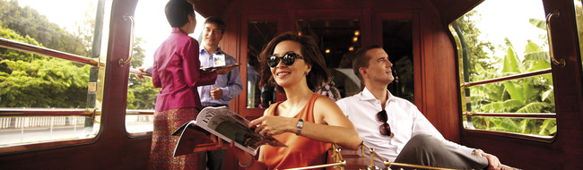 Luxury train travel - observation car