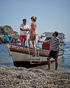 Gita in barca in Sicilia